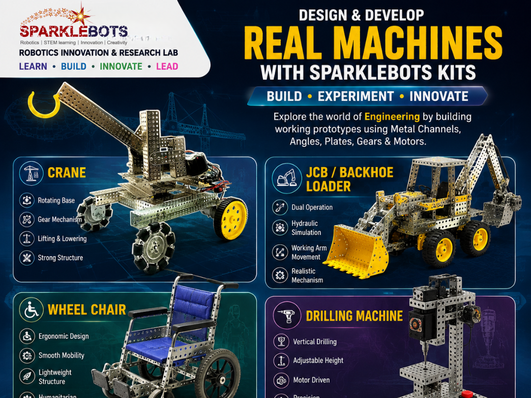 Robotic Arm & Gripper built from a SparkleBots robotics kit